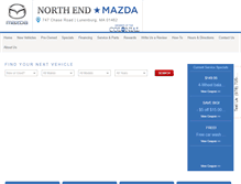 Tablet Screenshot of buynorthendmazda.com